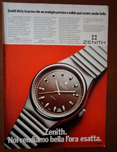 Pubblicità orologio zenith - orologio,