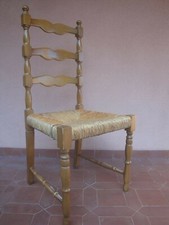 Lotto 6 sedie impagliate legno massello (disponibile anche tavolo coordinato)