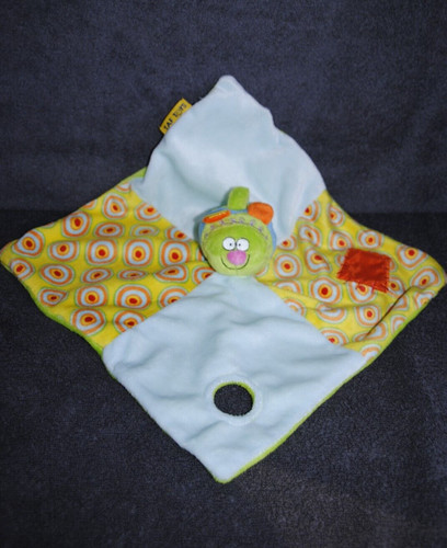 Doudou plat oiseau souris - plat,