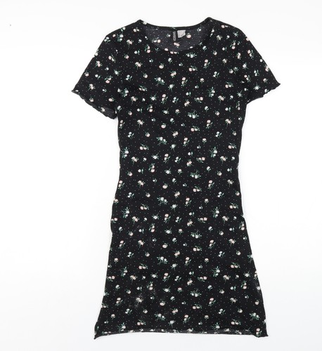 Body donna nero floreale - h&m,