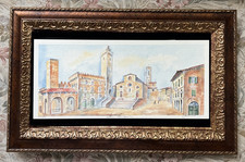 Quadro acquerello città