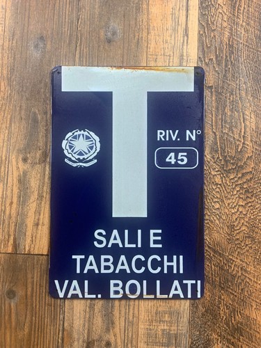 Insegna metallo sali e - sali,