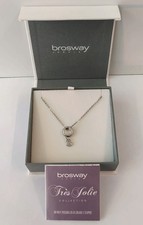 Brosway collana donna pendente iniziale S con cristalli