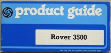 ROVER 3500 Guida Prodotti