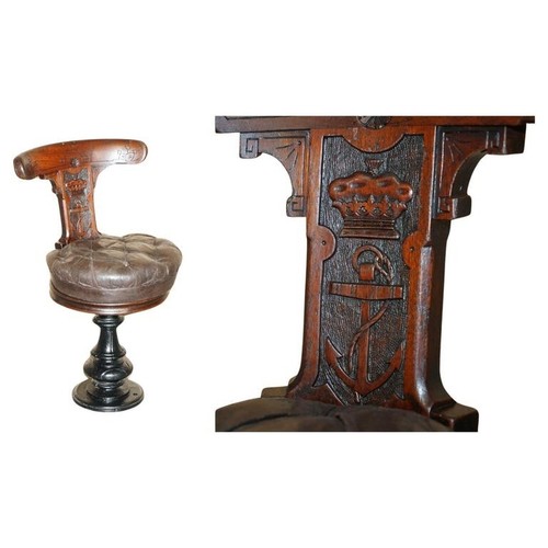 Antica sedia capitani navi - antica,