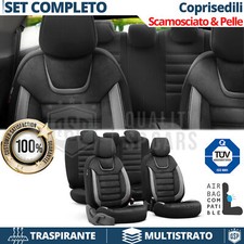 COPRISEDILI per Bmw Serie 3 Pelle Pu e Scamosciato Anteriori + Post TÜV Te