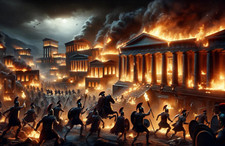 PLAQUE MÉTAL  guerre de Troie