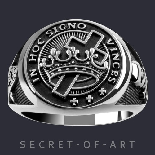 Anello cavaliere templare - cavaliere,