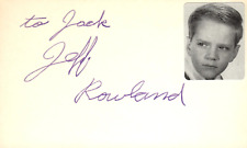 Carta indice 3x5 autografata