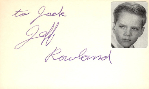 Carta indice 3x5 - , autografata
