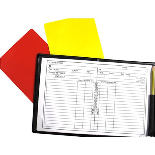Set carte arbitro calcio - carte,