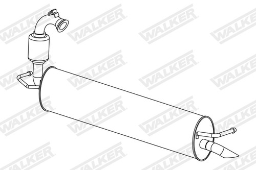 Silenziatore posteriore walker - silenziatore,