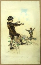 Aldo  Mazza :  bozzetto