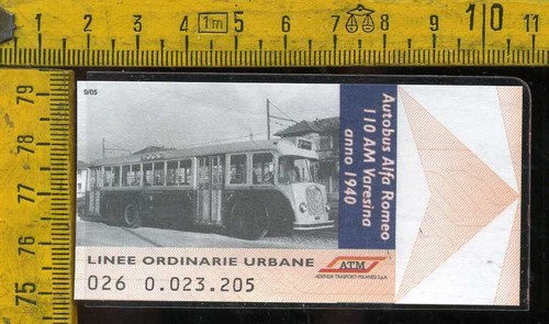 Biglietto atm tram milano - tram,