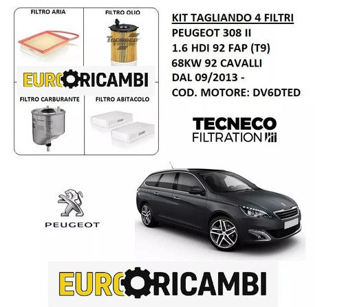 Kit tagliando filtri tecneco - tagliando,