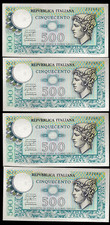 X 4 BANCONOTE LIRE 500