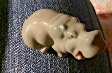 Ceramic hippo made in - 3",