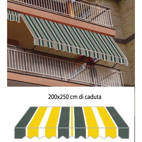 Tenda sole caduta gialla - da,