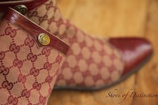 Gucci stivali bordeaux pelle