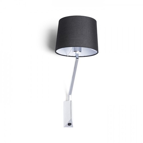 Lampada sharp parete nero - da,