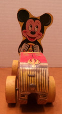 FISHER PRICE PULL GIOCATTOLO 1953 TOPOLINO PUDDLE JUMPER # 310 WALT DISNEY PROD.