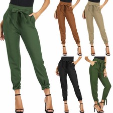 Pantaloni donna fiocco vita alta slim fit eleganti matita cintura TOOCOOL JM-698