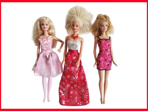 Barbie mattel set di - barbie, 3