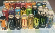 collezione di 24 Lattine monster Energy (alcune con ammaccature)