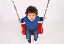 XXL Sedia a Dondolo Gomma Board Altalena Playset + Catena Zincato