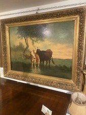 Dipinto Olio Su Tela Paesaggio