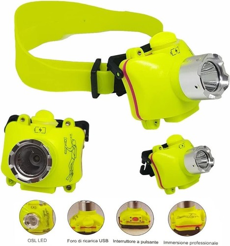Torcia subacquea frontale