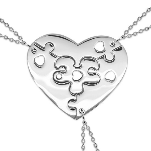 Acciaio inox cuore ciondolo - cuore,