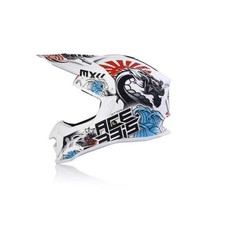 ACERBIS CASCO PROFILE 4 MOTO CROSS ENDURO OFFROAD BIANCO/BLU/ROSSO TG.