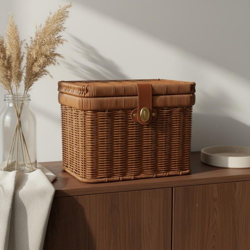 Cesto regalo effetto - regalo, rattan