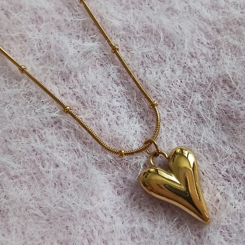 Collana acciaio con pendente - acciaio,