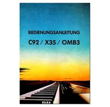 ELKA C92 X35 OMB3 Bedienungsanleitung Anleitung Deutsch (German Language) - PDF