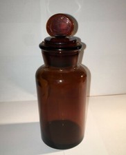 Barattolo in vetro marrone di