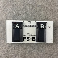 Boss FS6 Dual Foot Switch Silver Nero Effetti Chitarra Pedale Switcher