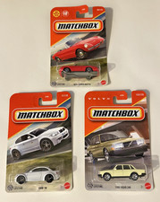 2025 Matchbox #60 Alfa Romeo Duetto ROSSO ALFA ROSSO, BMW 1M Bianco #21, Volvo #122