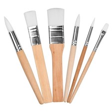 Set di 6 Pennelli, Pennelli per Pittura Artistica In Legno per Pittura Acri9295