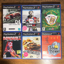 ? LOTTO 6 GIOCHI SONY PLAYSTATION 2 PS2 VARI GENERI FIFA CORSE GUERRA SPORT ?