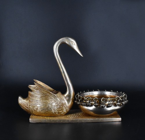 Urli ottone design cigno - ottone,