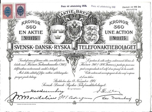 Insegna certificato azioni - certificato,