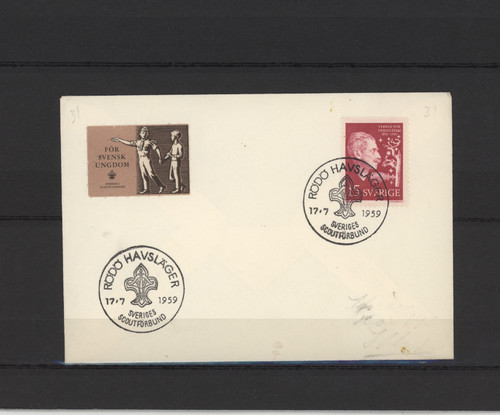 S58994 sweden 1959 - pc, scout