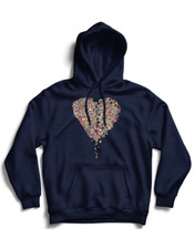 Felpa Cuore Amore Floreale -