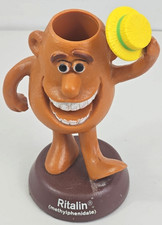 Portapenne Ritalin uomo anni 70 vintage pubblicità medica/farmaceutica