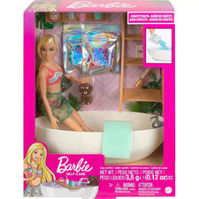 Barbie Bambola e Vasca da Bagno Playset - Sapone Confetti e Accessori - Bionda