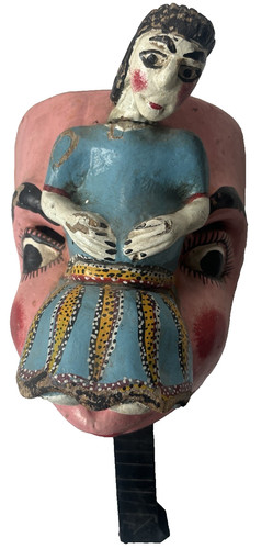 Affascinante maschera legno - maschera, in