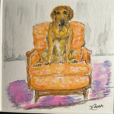 Quadro originale cane Labrador