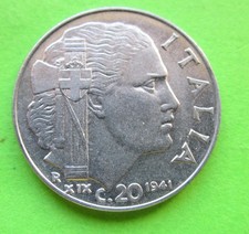 Roma, Vittorio Emanuele III (1900 - 1943) : 20 Centesimi 1941  qFDC periziata